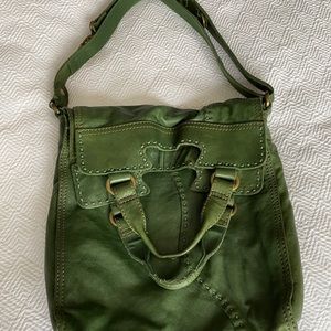 Lucky Brand Women’s Abbey Road Bag, green leather